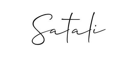 Build your personal autograph collection for name Satali with Allison_Script design. Browse, select, and save your favorites. Satali signature style 2 images and pictures png