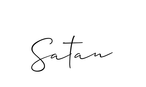 It looks lik you need a new signature style for name Satan. Design unique handwritten (Allison_Script) signature with our free signature maker in just a few clicks. Satan signature style 2 images and pictures png