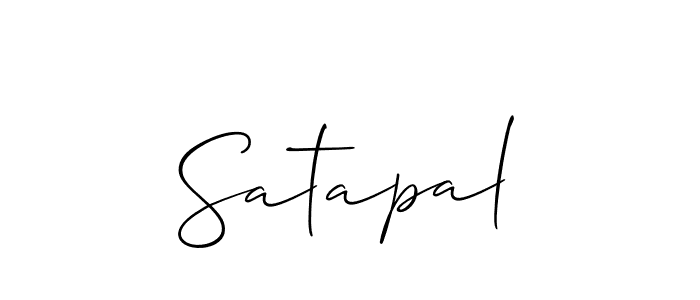 Best and Professional Signature Style for Satapal. Allison_Script Best Signature Style Collection. Satapal signature style 2 images and pictures png