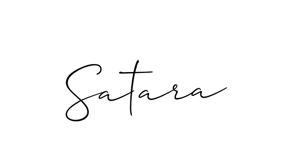 How to make Satara signature? Allison_Script is a professional autograph style. Create handwritten signature for Satara name. Satara signature style 2 images and pictures png