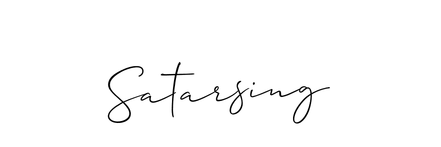 Also we have Satarsing name is the best signature style. Create professional handwritten signature collection using Allison_Script autograph style. Satarsing signature style 2 images and pictures png