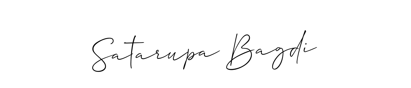 Satarupa Bagdi stylish signature style. Best Handwritten Sign (Allison_Script) for my name. Handwritten Signature Collection Ideas for my name Satarupa Bagdi. Satarupa Bagdi signature style 2 images and pictures png