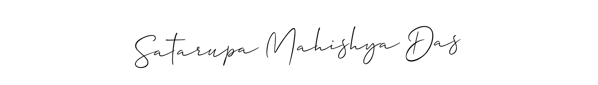 The best way (Allison_Script) to make a short signature is to pick only two or three words in your name. The name Satarupa Mahishya Das include a total of six letters. For converting this name. Satarupa Mahishya Das signature style 2 images and pictures png