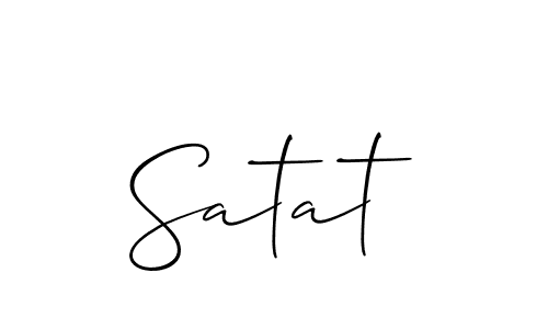 Also You can easily find your signature by using the search form. We will create Satat name handwritten signature images for you free of cost using Allison_Script sign style. Satat signature style 2 images and pictures png