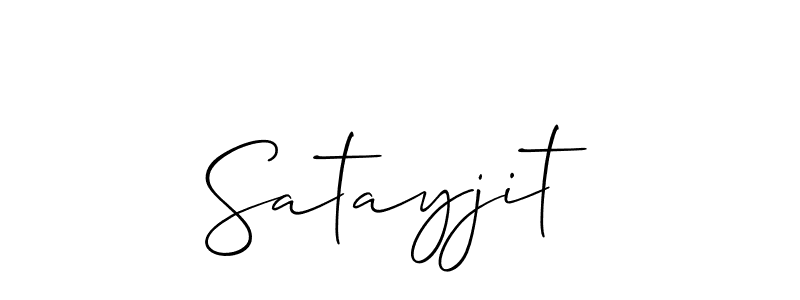 Once you've used our free online signature maker to create your best signature Allison_Script style, it's time to enjoy all of the benefits that Satayjit name signing documents. Satayjit signature style 2 images and pictures png