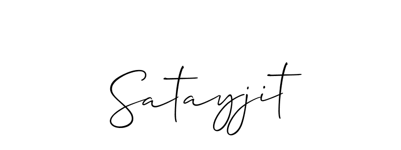 Use a signature maker to create a handwritten signature online. With this signature software, you can design (Allison_Script) your own signature for name Satayjit. Satayjit signature style 2 images and pictures png