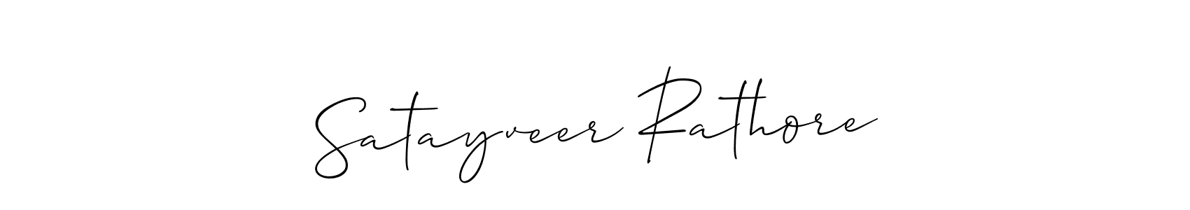 You should practise on your own different ways (Allison_Script) to write your name (Satayveer Rathore) in signature. don't let someone else do it for you. Satayveer Rathore signature style 2 images and pictures png