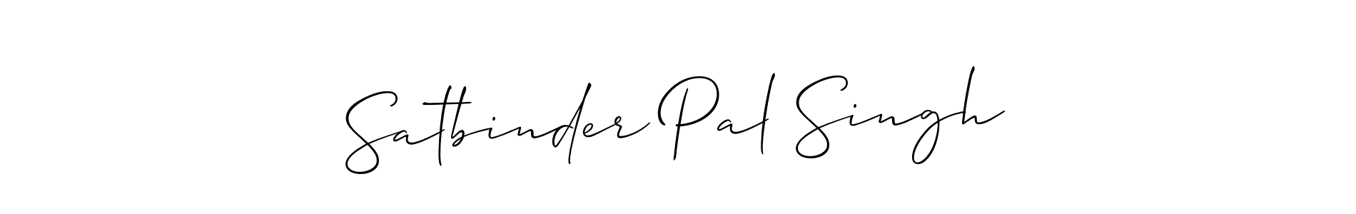 How to Draw Satbinder Pal Singh signature style? Allison_Script is a latest design signature styles for name Satbinder Pal Singh. Satbinder Pal Singh signature style 2 images and pictures png