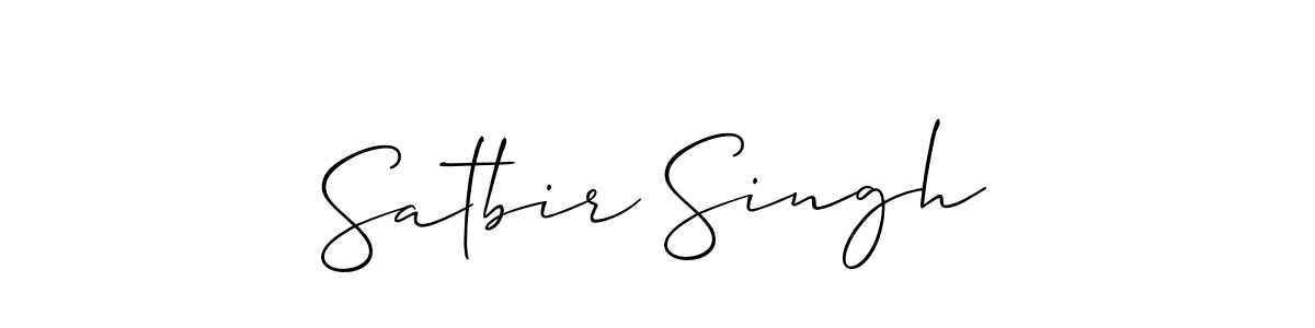 How to make Satbir Singh signature? Allison_Script is a professional autograph style. Create handwritten signature for Satbir Singh name. Satbir Singh signature style 2 images and pictures png