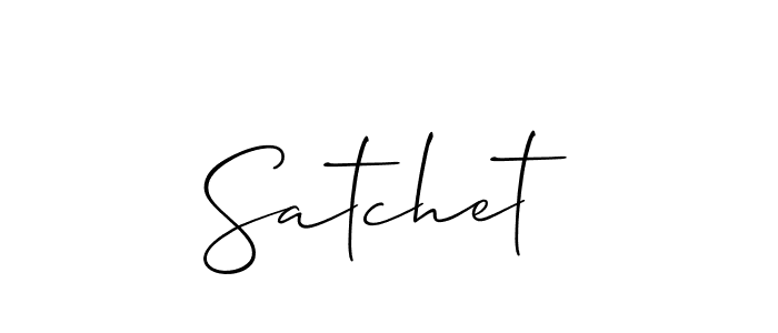 Allison_Script is a professional signature style that is perfect for those who want to add a touch of class to their signature. It is also a great choice for those who want to make their signature more unique. Get Satchet name to fancy signature for free. Satchet signature style 2 images and pictures png