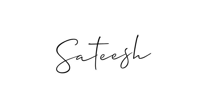 You should practise on your own different ways (Allison_Script) to write your name (Sateesh) in signature. don't let someone else do it for you. Sateesh signature style 2 images and pictures png