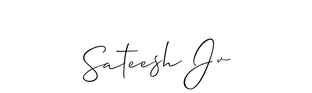 Make a beautiful signature design for name Sateesh Jv. Use this online signature maker to create a handwritten signature for free. Sateesh Jv signature style 2 images and pictures png