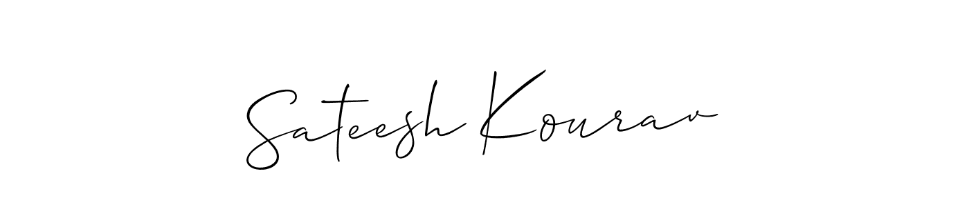 Design your own signature with our free online signature maker. With this signature software, you can create a handwritten (Allison_Script) signature for name Sateesh Kourav. Sateesh Kourav signature style 2 images and pictures png