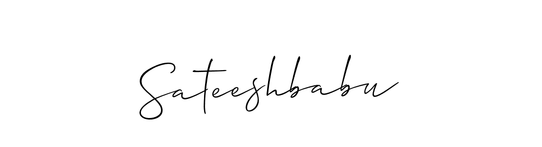 Also You can easily find your signature by using the search form. We will create Sateeshbabu name handwritten signature images for you free of cost using Allison_Script sign style. Sateeshbabu signature style 2 images and pictures png