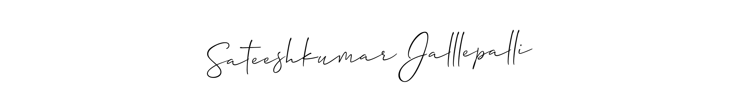 You can use this online signature creator to create a handwritten signature for the name Sateeshkumar Jalllepalli. This is the best online autograph maker. Sateeshkumar Jalllepalli signature style 2 images and pictures png