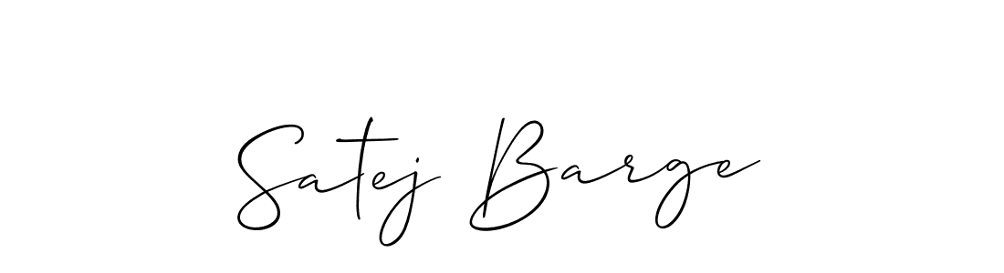 Also You can easily find your signature by using the search form. We will create Satej Barge name handwritten signature images for you free of cost using Allison_Script sign style. Satej Barge signature style 2 images and pictures png