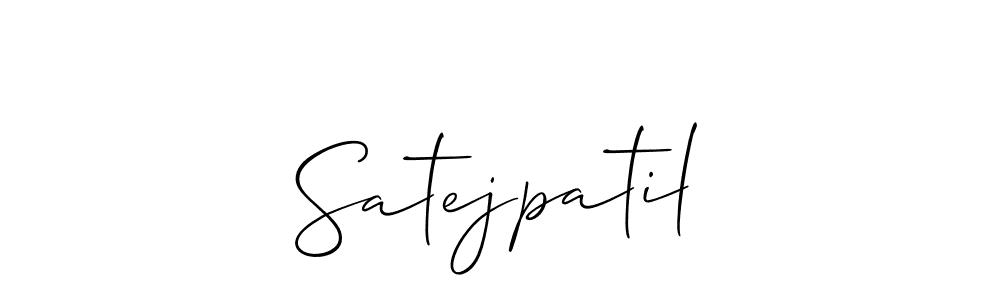 Make a beautiful signature design for name Satejpatil. Use this online signature maker to create a handwritten signature for free. Satejpatil signature style 2 images and pictures png