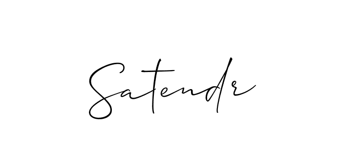 It looks lik you need a new signature style for name Satendr. Design unique handwritten (Allison_Script) signature with our free signature maker in just a few clicks. Satendr signature style 2 images and pictures png