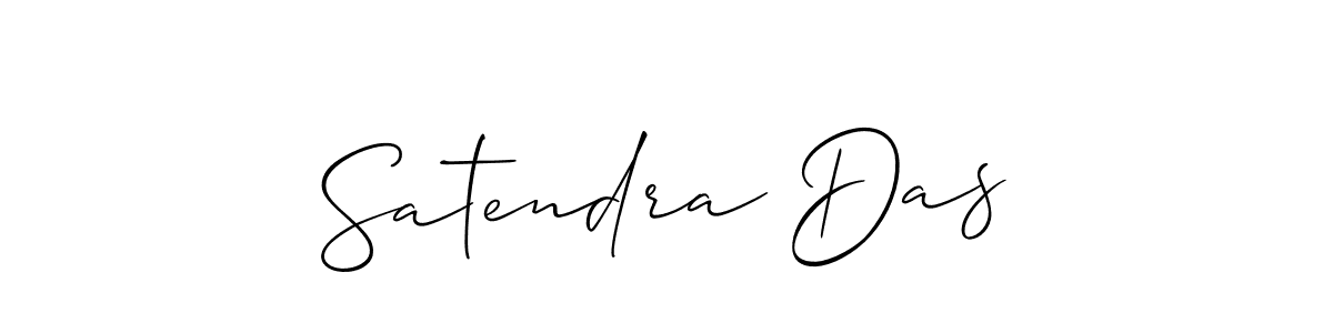 How to make Satendra Das name signature. Use Allison_Script style for creating short signs online. This is the latest handwritten sign. Satendra Das signature style 2 images and pictures png