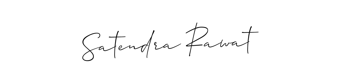 Make a beautiful signature design for name Satendra Rawat. With this signature (Allison_Script) style, you can create a handwritten signature for free. Satendra Rawat signature style 2 images and pictures png