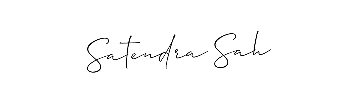 Also we have Satendra Sah name is the best signature style. Create professional handwritten signature collection using Allison_Script autograph style. Satendra Sah signature style 2 images and pictures png