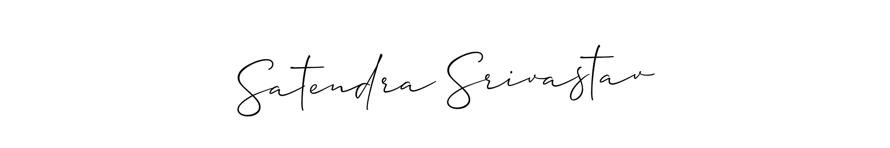 Design your own signature with our free online signature maker. With this signature software, you can create a handwritten (Allison_Script) signature for name Satendra Srivastav. Satendra Srivastav signature style 2 images and pictures png