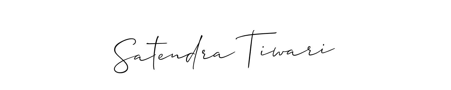 Make a beautiful signature design for name Satendra Tiwari. With this signature (Allison_Script) style, you can create a handwritten signature for free. Satendra Tiwari signature style 2 images and pictures png