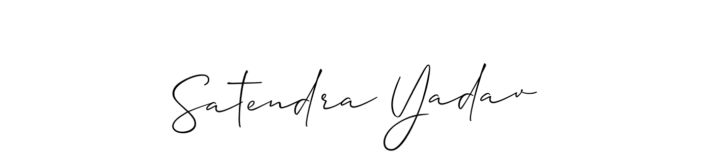 Satendra Yadav stylish signature style. Best Handwritten Sign (Allison_Script) for my name. Handwritten Signature Collection Ideas for my name Satendra Yadav. Satendra Yadav signature style 2 images and pictures png