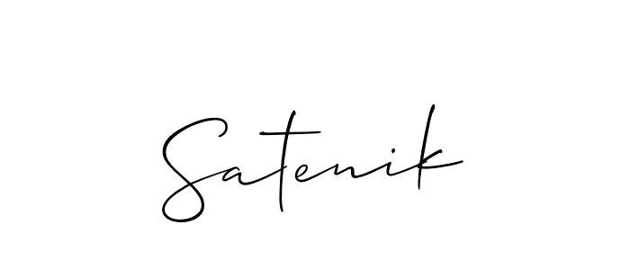 It looks lik you need a new signature style for name Satenik. Design unique handwritten (Allison_Script) signature with our free signature maker in just a few clicks. Satenik signature style 2 images and pictures png