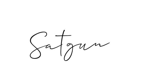 Make a short Satgun signature style. Manage your documents anywhere anytime using Allison_Script. Create and add eSignatures, submit forms, share and send files easily. Satgun signature style 2 images and pictures png