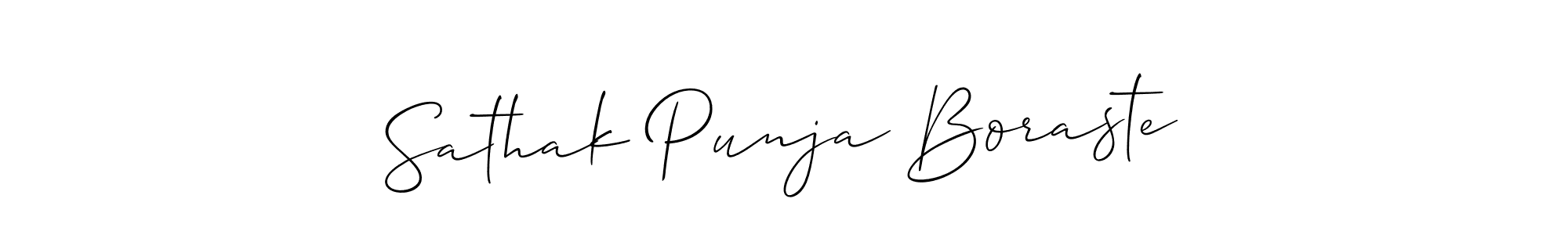 Make a beautiful signature design for name Sathak Punja Boraste. Use this online signature maker to create a handwritten signature for free. Sathak Punja Boraste signature style 2 images and pictures png