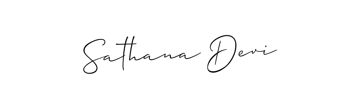 Also You can easily find your signature by using the search form. We will create Sathana Devi name handwritten signature images for you free of cost using Allison_Script sign style. Sathana Devi signature style 2 images and pictures png