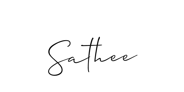 Best and Professional Signature Style for Sathee. Allison_Script Best Signature Style Collection. Sathee signature style 2 images and pictures png