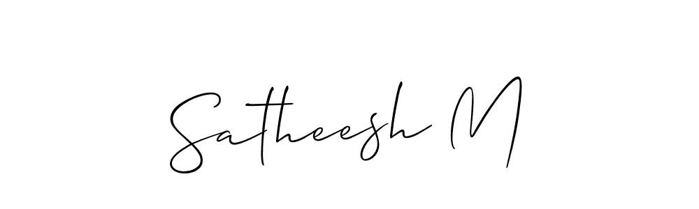 This is the best signature style for the Satheesh M name. Also you like these signature font (Allison_Script). Mix name signature. Satheesh M signature style 2 images and pictures png