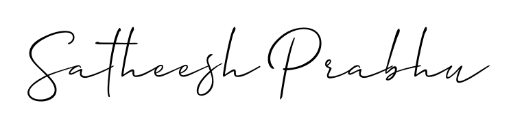 A modern signature idea for name Satheesh Prabhu using Allison_Script font. Clean strokes and elegant curves make it stand out instantly. Satheesh Prabhu signature style 2 images and pictures png