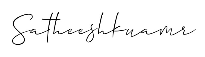 Elevate your brand with a stunning Satheeshkuamr eSignature. The Allison_Script style provides a balanced, flowing aesthetic for everyday signing. Satheeshkuamr signature style 2 images and pictures png