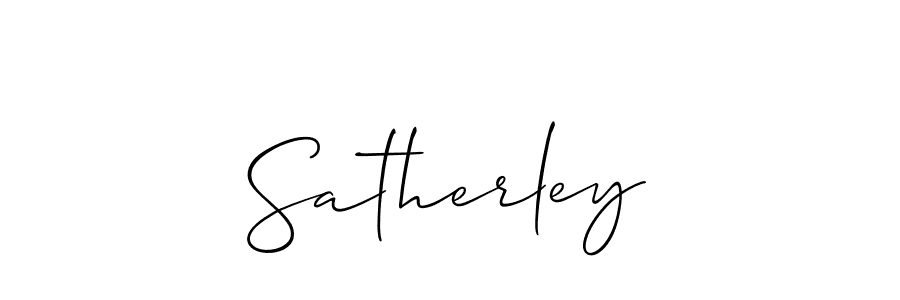 Create a beautiful signature design for name Satherley. With this signature (Allison_Script) fonts, you can make a handwritten signature for free. Satherley signature style 2 images and pictures png