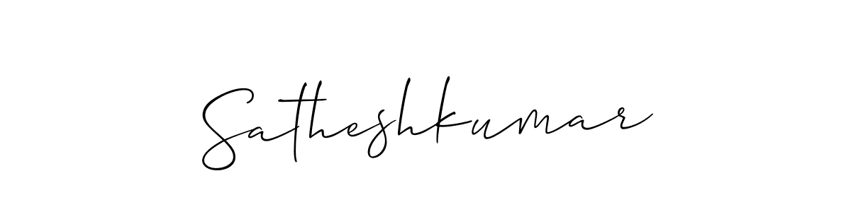 Design your own signature with our free online signature maker. With this signature software, you can create a handwritten (Allison_Script) signature for name Satheshkumar. Satheshkumar signature style 2 images and pictures png
