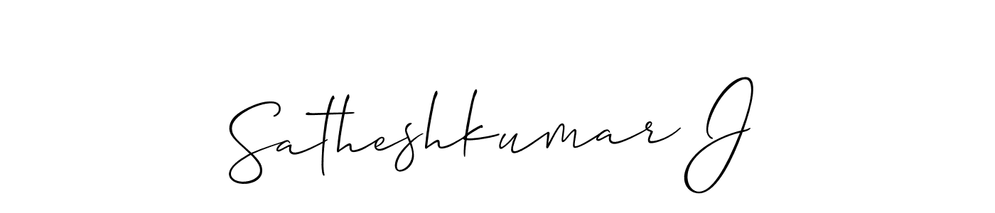 Satheshkumar J stylish signature style. Best Handwritten Sign (Allison_Script) for my name. Handwritten Signature Collection Ideas for my name Satheshkumar J. Satheshkumar J signature style 2 images and pictures png