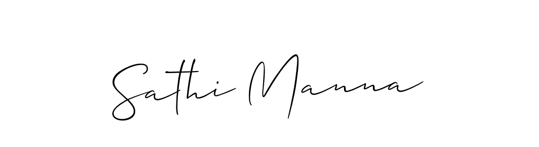 This is the best signature style for the Sathi Manna name. Also you like these signature font (Allison_Script). Mix name signature. Sathi Manna signature style 2 images and pictures png
