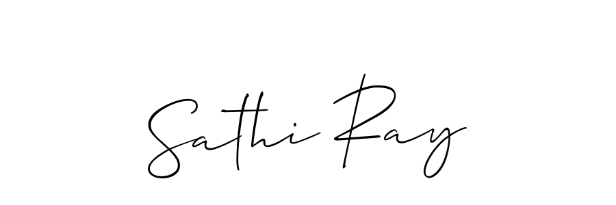 if you are searching for the best signature style for your name Sathi Ray. so please give up your signature search. here we have designed multiple signature styles  using Allison_Script. Sathi Ray signature style 2 images and pictures png