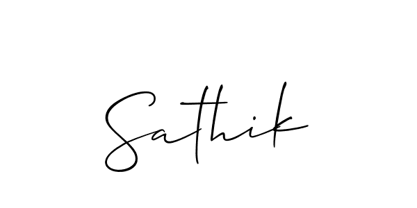 You should practise on your own different ways (Allison_Script) to write your name (Sathik) in signature. don't let someone else do it for you. Sathik signature style 2 images and pictures png