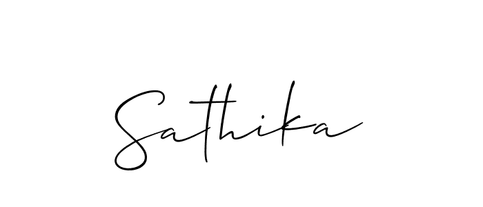 if you are searching for the best signature style for your name Sathika. so please give up your signature search. here we have designed multiple signature styles  using Allison_Script. Sathika signature style 2 images and pictures png