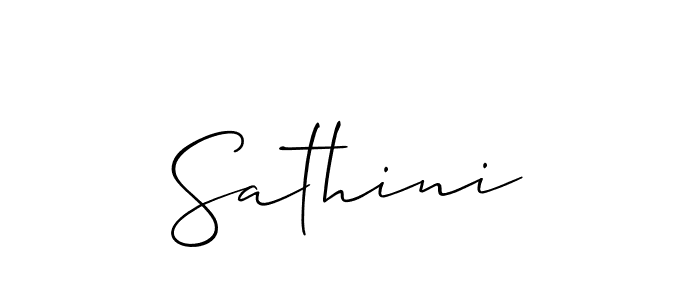 It looks lik you need a new signature style for name Sathini. Design unique handwritten (Allison_Script) signature with our free signature maker in just a few clicks. Sathini signature style 2 images and pictures png