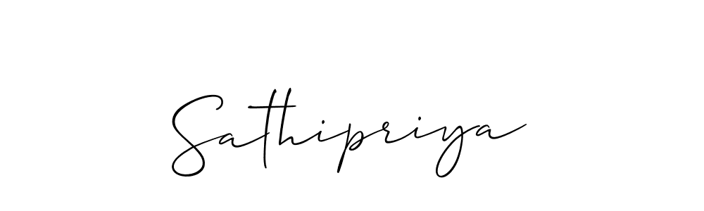 Also You can easily find your signature by using the search form. We will create Sathipriya name handwritten signature images for you free of cost using Allison_Script sign style. Sathipriya signature style 2 images and pictures png