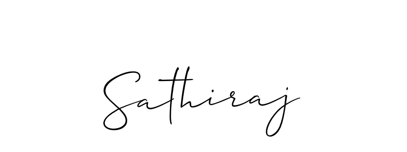 Also we have Sathiraj name is the best signature style. Create professional handwritten signature collection using Allison_Script autograph style. Sathiraj signature style 2 images and pictures png