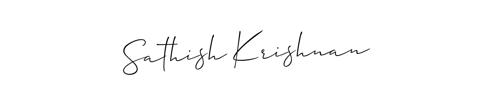 You can use this online signature creator to create a handwritten signature for the name Sathish Krishnan. This is the best online autograph maker. Sathish Krishnan signature style 2 images and pictures png