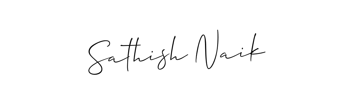 It looks lik you need a new signature style for name Sathish Naik. Design unique handwritten (Allison_Script) signature with our free signature maker in just a few clicks. Sathish Naik signature style 2 images and pictures png