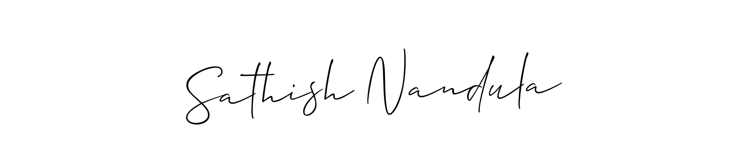 See photos of Sathish Nandula official signature by Spectra . Check more albums & portfolios. Read reviews & check more about Allison_Script font. Sathish Nandula signature style 2 images and pictures png