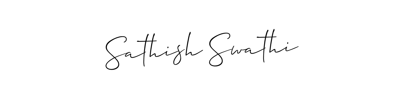 You can use this online signature creator to create a handwritten signature for the name Sathish Swathi. This is the best online autograph maker. Sathish Swathi signature style 2 images and pictures png